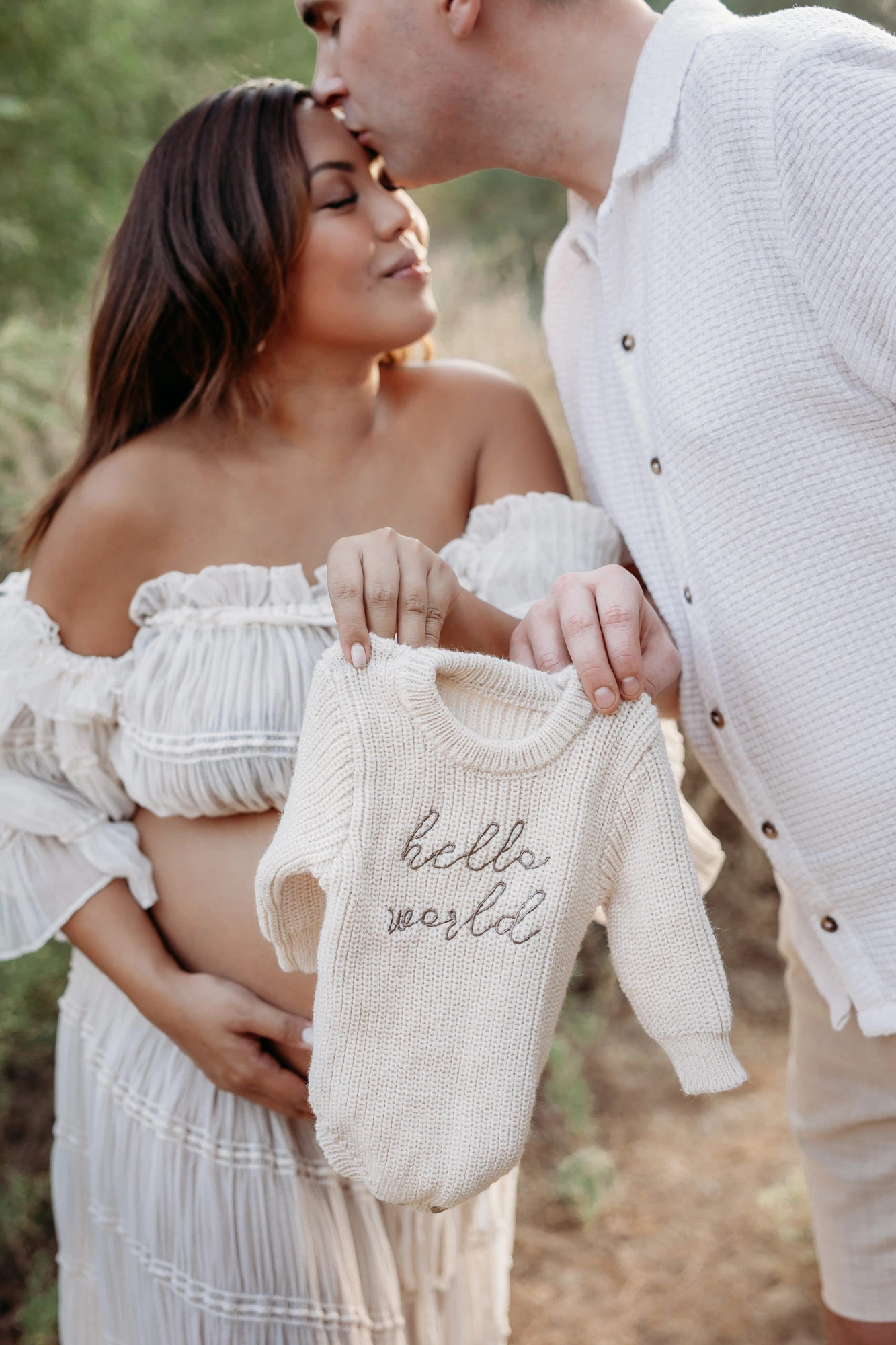 Dubai Family Photographer Greenery Motherhood Embrace Lush Trees
